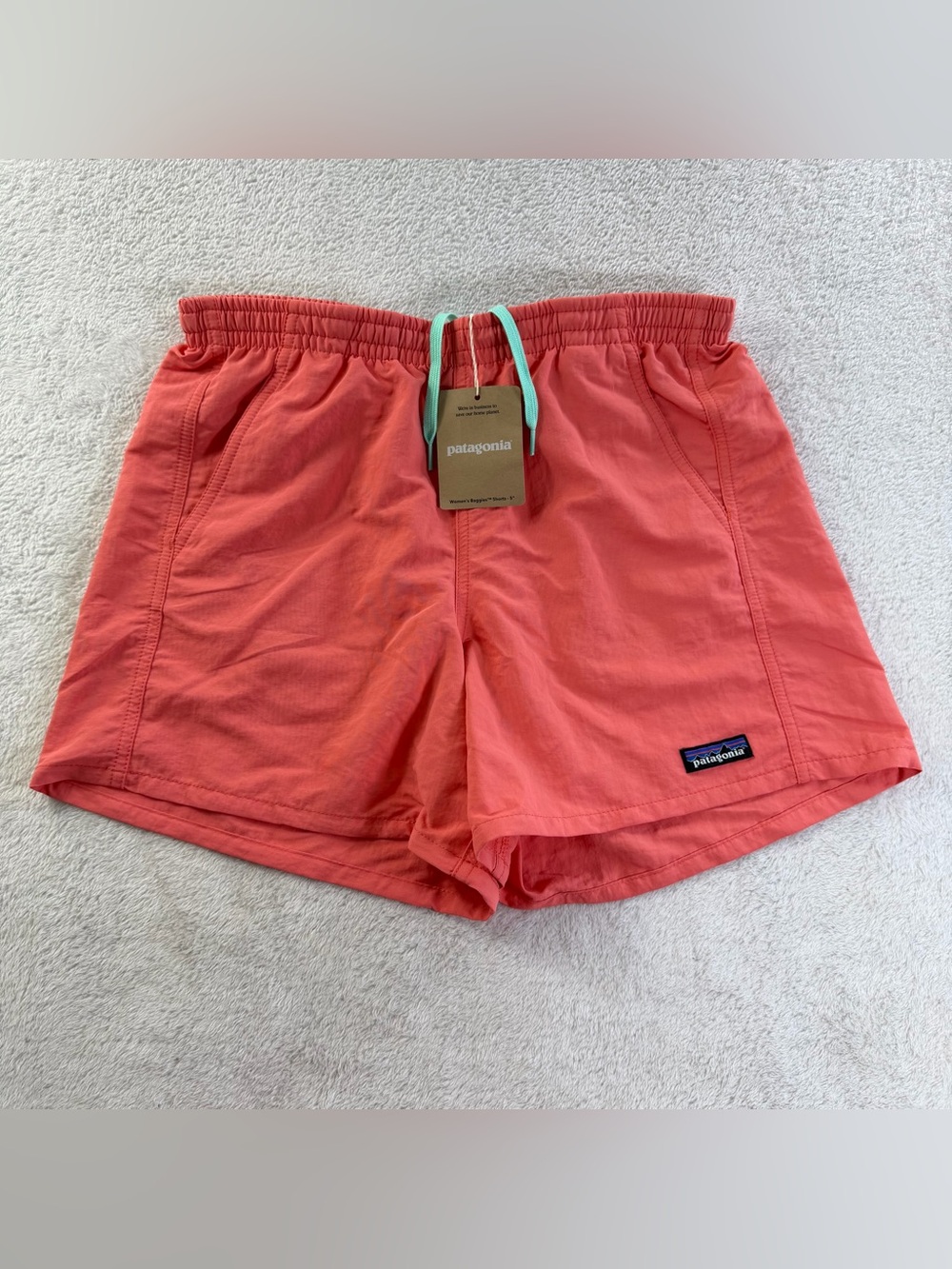 Patagonia Baggies 5” Shorts Coral Pink Women’s Small NWT